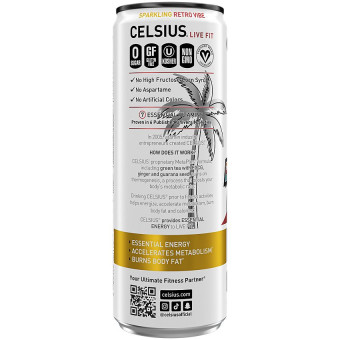 Celsius Sparkling Retro Vibe (12 fl oz)