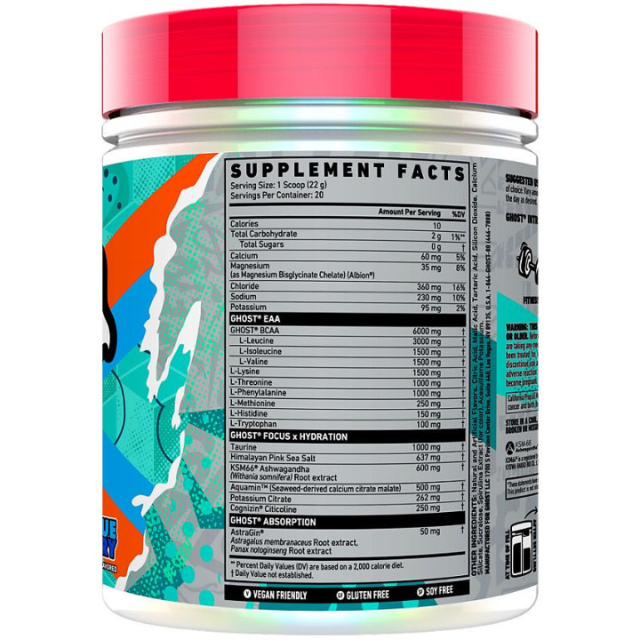 Ghost Intra Blue Raspberry (20 Serv)