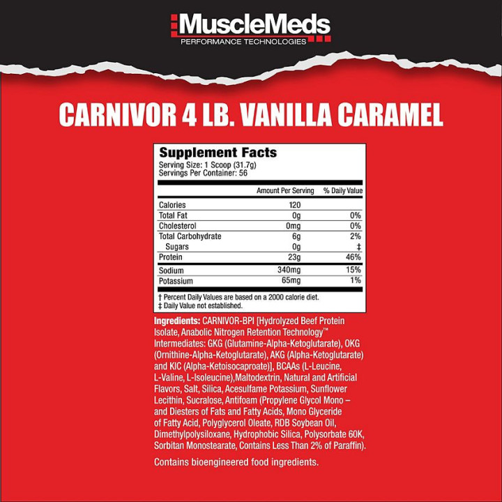 Carnivor Beef Protein Isolate Vainilla Caramel (56 serv)