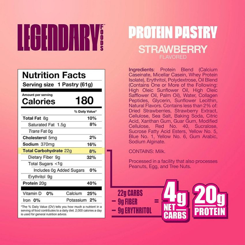 Tasty Pastry Strawberry (10 pastries)