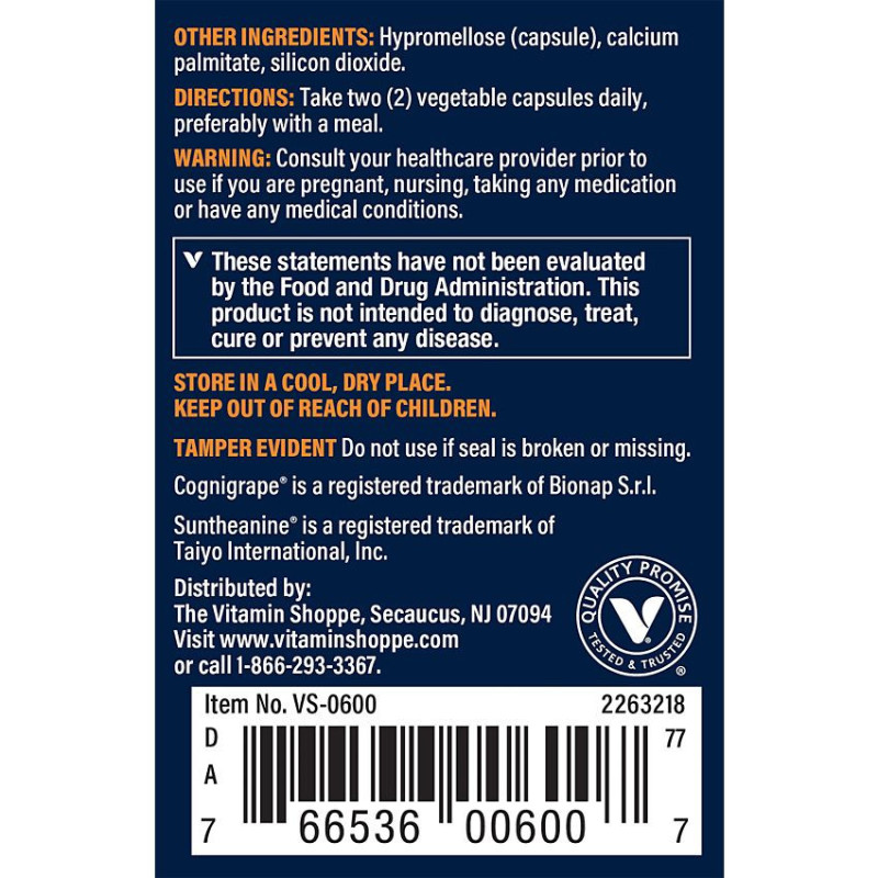 Vthrive Neuro Brain (30 veg cap)