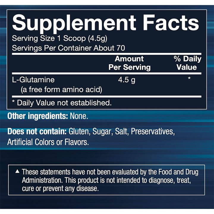 Glutamine Powder 4.5 g (70 serv)