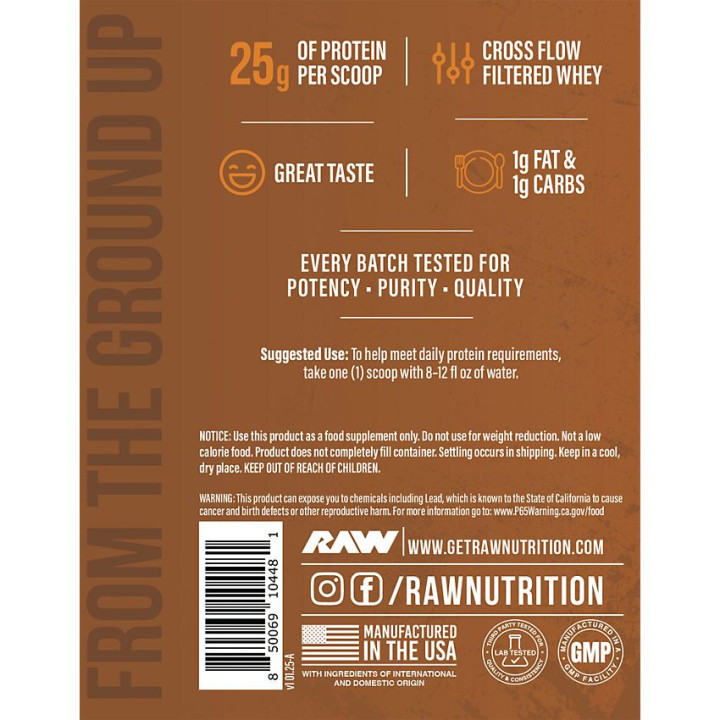 Grass Fed Whey Protein Isolate Powder - Salted Caramel (25 serv)