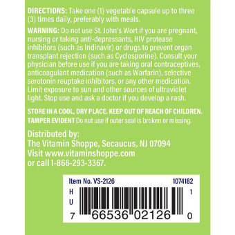 St. John's Wort Extract 300 mg (120 veg cap)