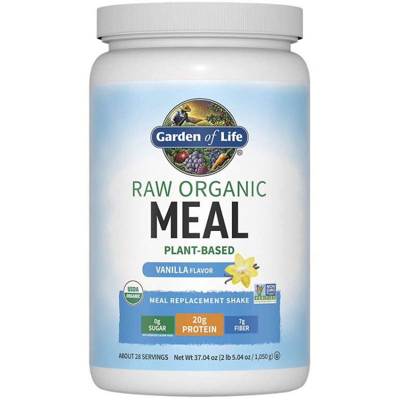 Raw Meal Organic Shake Replacement Vainilla (28 serv) 2 lb