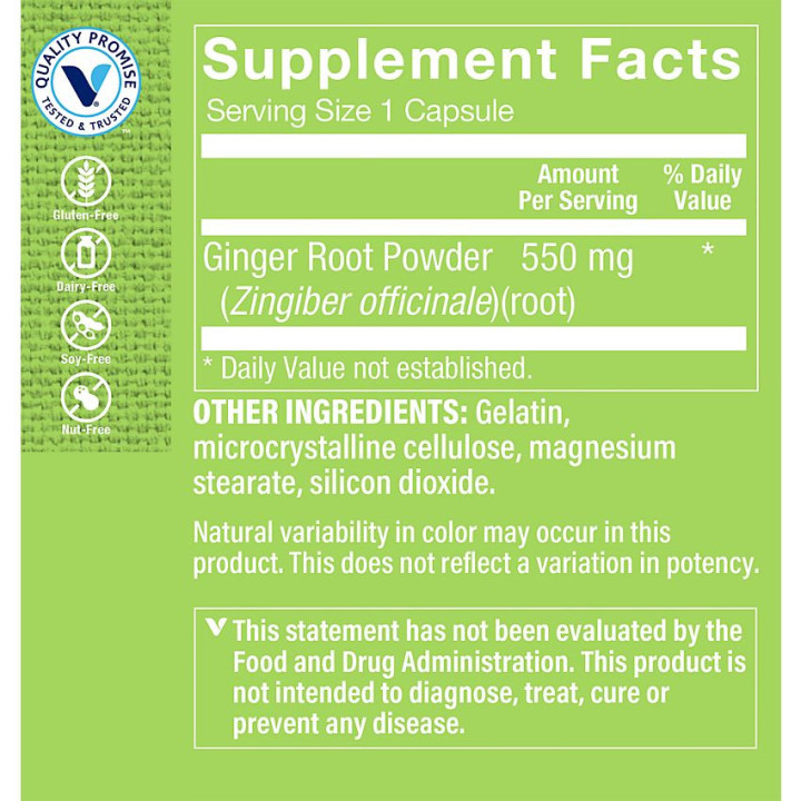 Ginger Root 550 mg (100 cap)