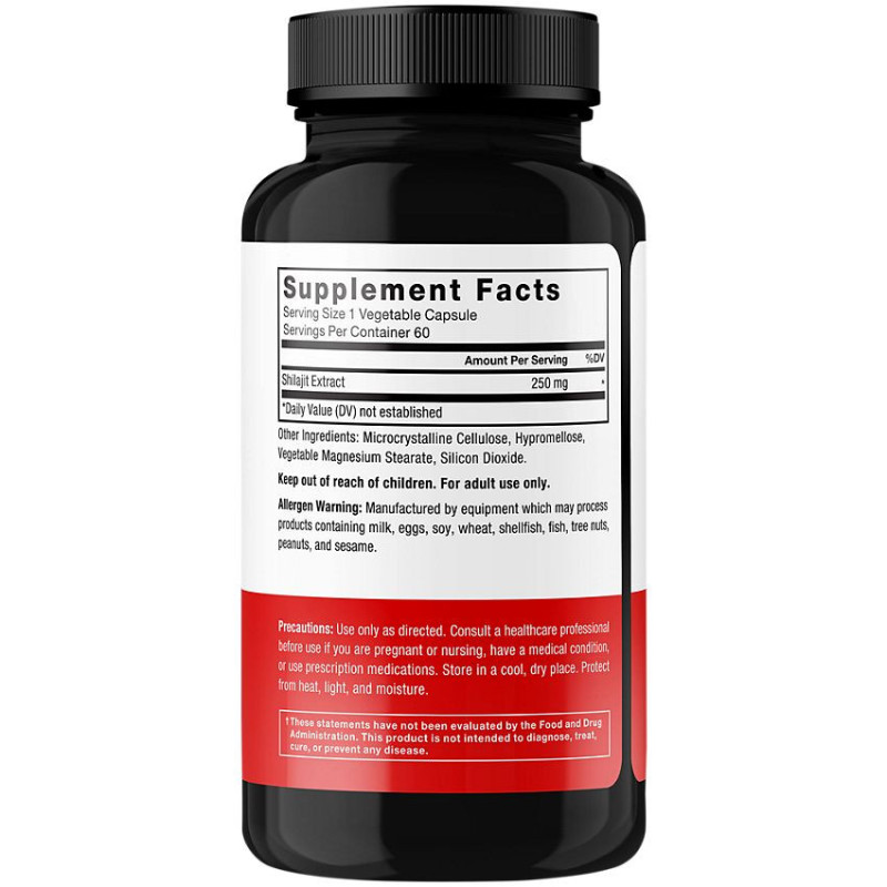 Force Factor Shilajit 250mg (60 Capsules)