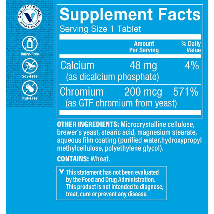 GTF Chromium 200 mcg (100 tab)