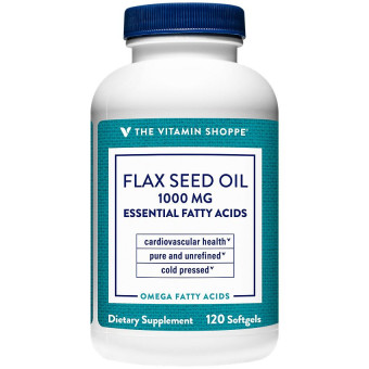 Organic Flax Seed Oil 1000 mg (120 soft)