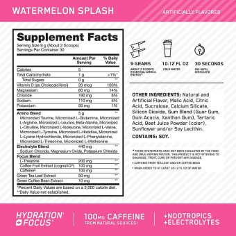 Amino Energy + Electrolytes Watermelon 5 g (30 serv)