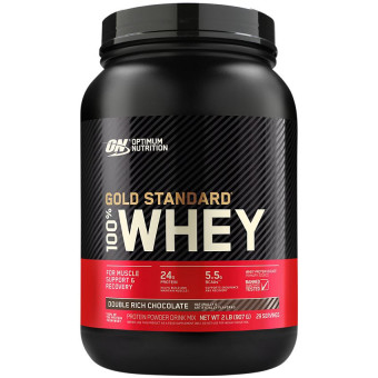 Gold 100% Whey Double Rich Chocolate (29 serv) 2 lb