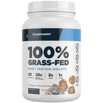Grass Fed Isolate Oatmeal Chocolate Chip Cookie (30 serv) 2.28 Lbs
