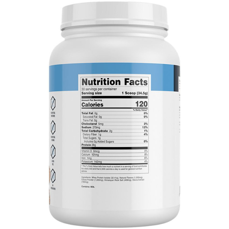 Grass Fed Isolate Oatmeal Chocolate Chip Cookie (30 serv) 2.28 Lbs