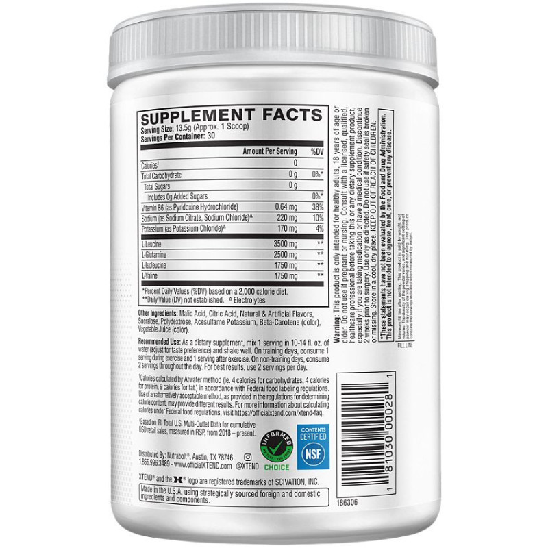 Xtend BCAA Mango Madness 7 g (30 serv)