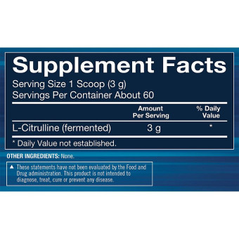 L-Citrulline Powder Unflavored 3.17 oz (60 serv)