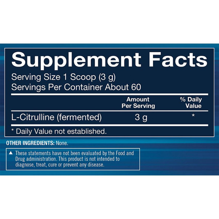 L-Citrulline Powder Unflavored 3.17 oz (60 serv)