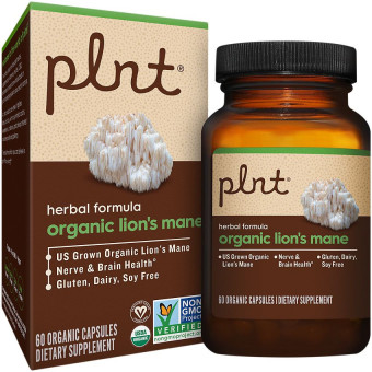 Plnt Organic Lion's Mane 1000mg (60 cap)