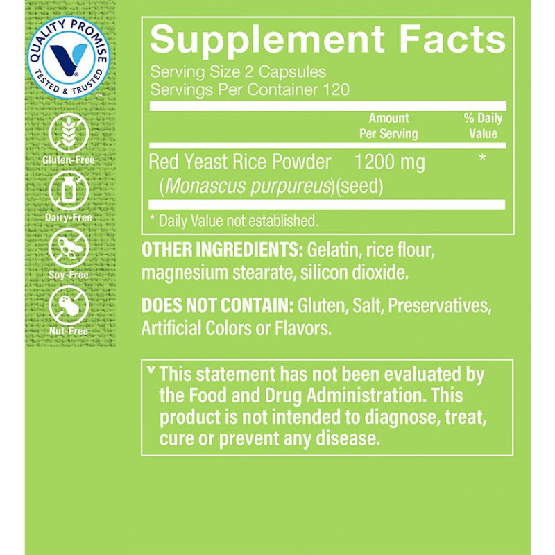 Red Yeast Rice 1200 mg (240 cap)