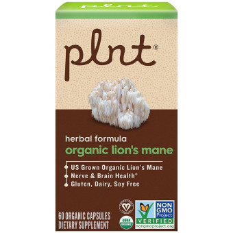 Plnt Organic Lion's Mane 1000mg (60 cap)