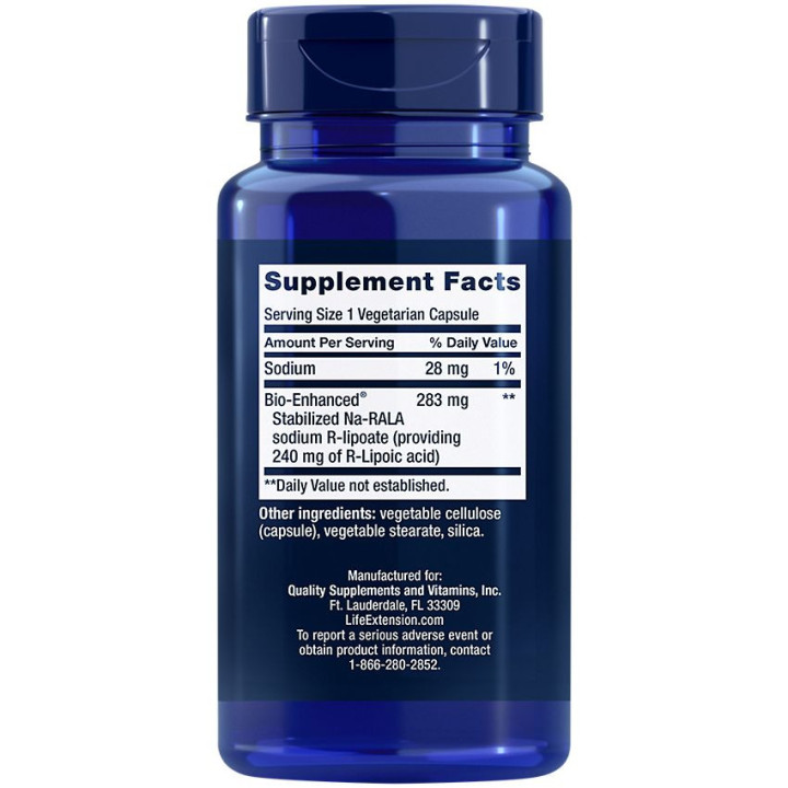 Super R-Lipoic Acid 240 mg (60 veg cap)