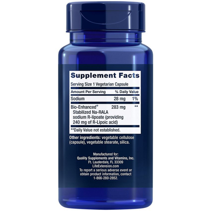 Super R-Lipoic Acid 240 mg (60 veg cap)