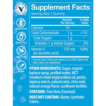 Children s Vitamin C Gummies 125 mg Orange (90 gomitas)