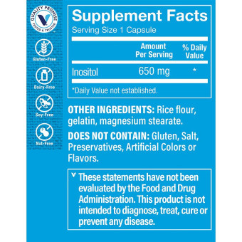 Inositol 650 mg (300 cap)