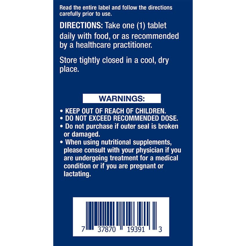 Optimized Folate L-Methylfolate 1,700 mcg (100 veg tab)