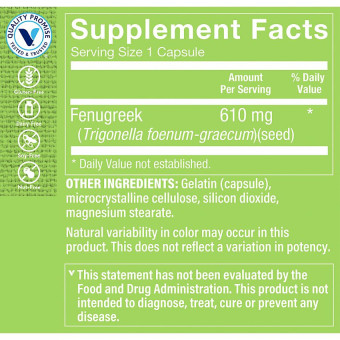 Fenugreek Seed 610 mg (100 cap)