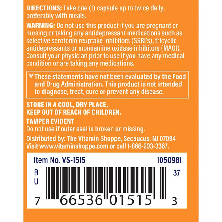 5-HTP w/ Vitamin B6 50 mg (60 cap)