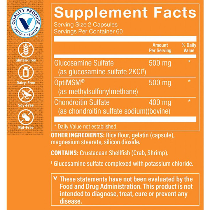 Glucosamine Chondroitin MSM (120 cap)