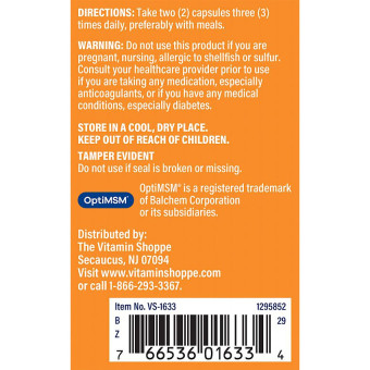 Glucosamine Chondroitin MSM (120 cap)