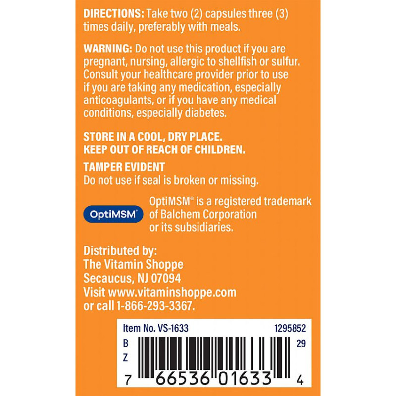 Glucosamine Chondroitin MSM (120 cap)