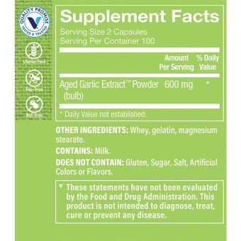 Aged Garlic Extract 600 mg (200 cap)