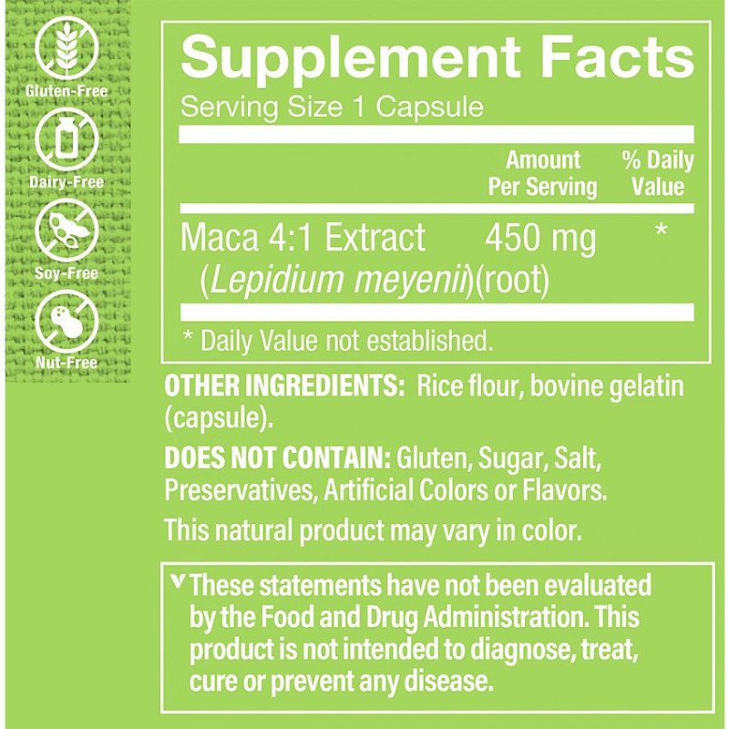 Maca Extract 450 mg (60 cap)