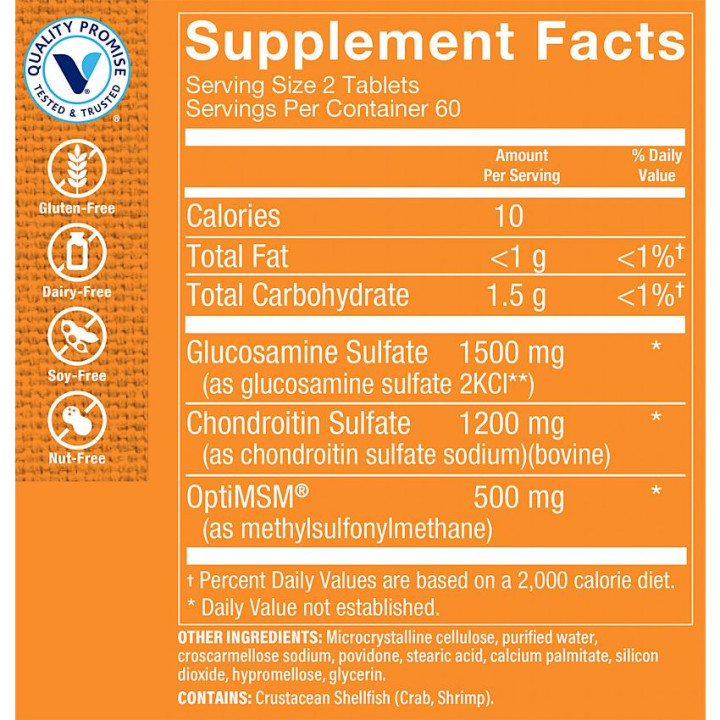 Glucosamine Chondroitin MSM Triple Strength (120 tab)