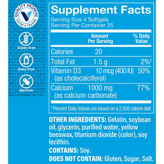 Calcium 1000 Easy To Swallow 1000 mg (100 soft)