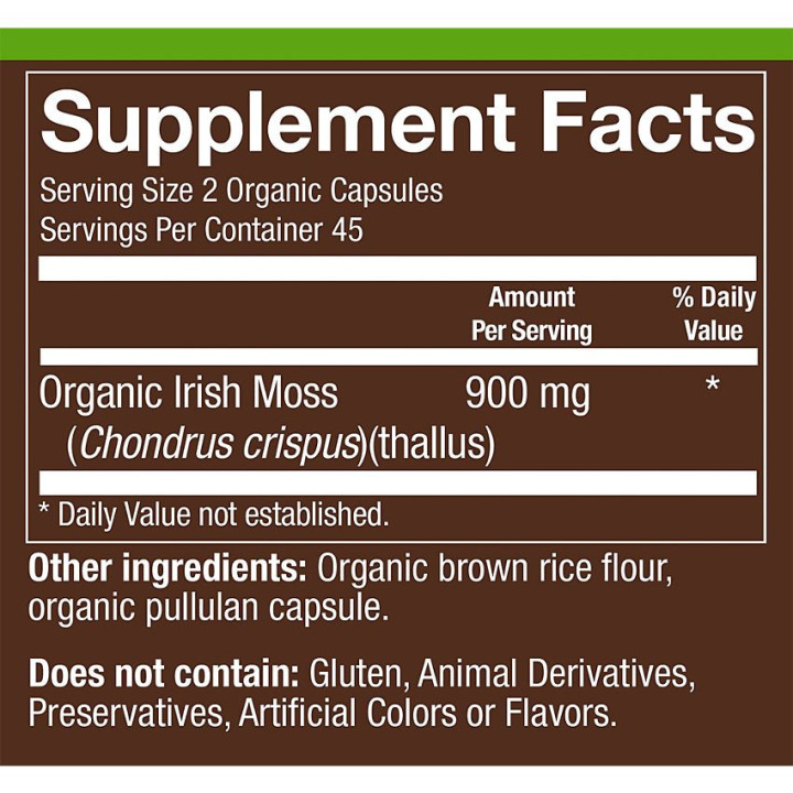 Plnt Organic Sea Moss 900 mg (90 cap)