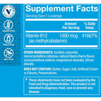 Vitamina B12 Methylco Black Cherry 1000 mcg (120 sublingual)