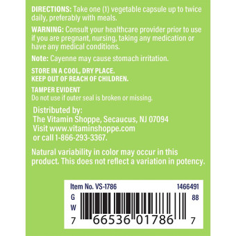 Cayenne Extract 450 mg (100 cap)