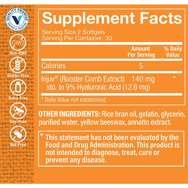 Hyaluronic Acid Injuv 140 mg (60 soft)