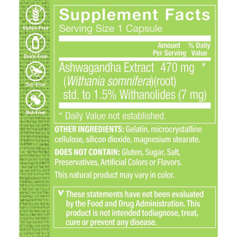 Ashwagandha Extract 470 mg (60 cap)