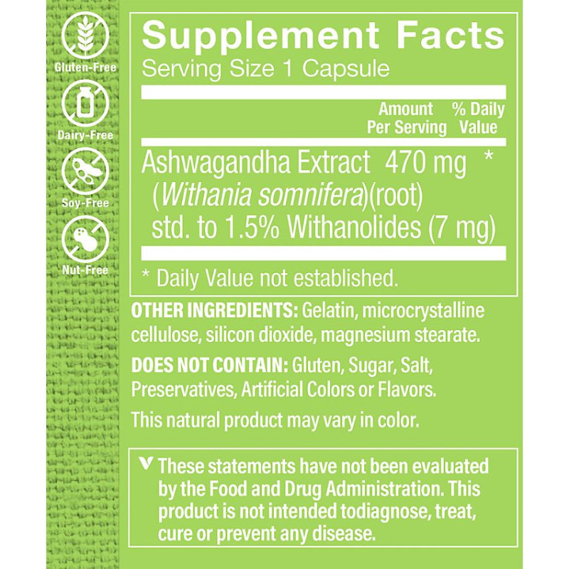 Ashwagandha Extract 470 mg (60 cap)
