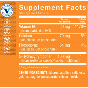 5-HTP w/ Vitamin B6 100 mg (120 cap)