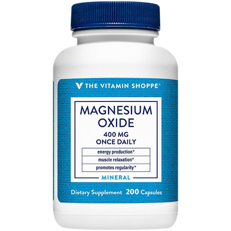 Magnesium Oxide 400 mg (200 cap)