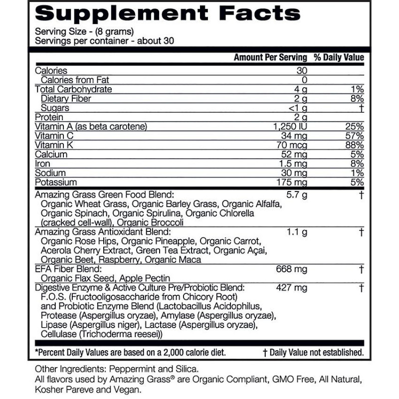 Green Superfood Unflavored (30 serv)