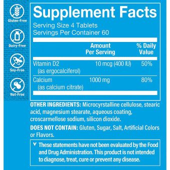 Calcium Citrate + Vitamin D (240 tab)