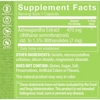 Ashwagandha Extract 470 mg (120 cap)