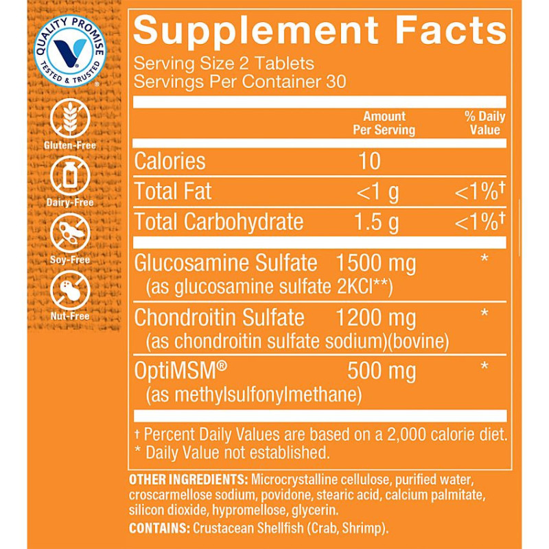 Glucosamine Chondroitin MSM Triple Strength (60 tab)