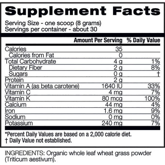 Wheat Grass Organic (30 serv)